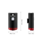 چراغ جلو و عقب دوچرخه راک براس مدل Rockbros YQ-TD100 - Image 4