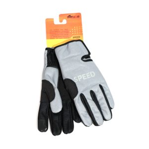 دستکش دوچرخه سواری زمستانی Speed رنگ طوسی