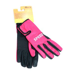 دستکش دوچرخه سواری زمستانی Speed رنگ صورتی