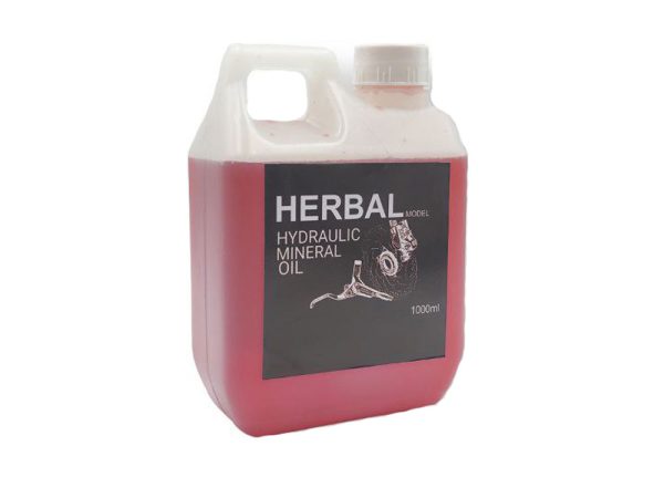 روغن ترمز هیدرولیک دوچرخه هربال مدل HERBAL HYDRAULIC MINERAL OIL 1000ML