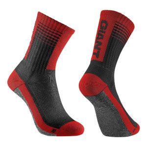 جوراب دوچرخه سواری جاینت مدل Giant Transcend رنگ مشکی قرمز