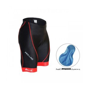 شورت پددار دوچرخه Speed Proline رنگ قرمز