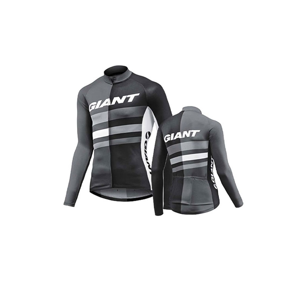 01-Bike-T-Shirt-Giant-Pursue-LS-Jersey-Black تیشرت دوچرخه سواری جاینت مدل Giant Pursue LS Jersey Grey - Image 1