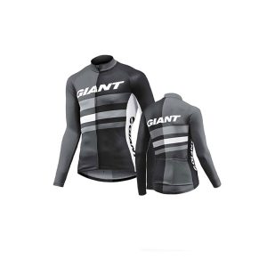 تیشرت دوچرخه سواری جاینت مدل Giant Pursue LS Jersey Grey