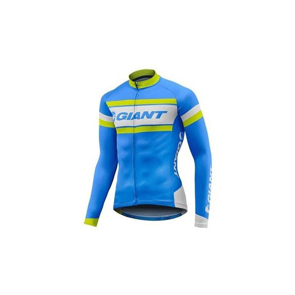02-Bike-T-shirt-Giant-Riva-LS-Jersey-Cyan-Blue-Yellow تیشرت دوچرخه سواری جاینت مدل Giant Rival LS Jersey Cyan - Image 1