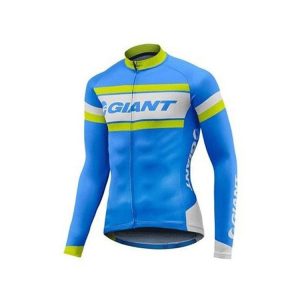 تیشرت دوچرخه سواری جاینت مدل Giant Rival LS Jersey Cyan