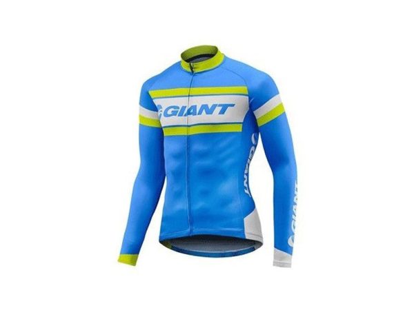 تیشرت دوچرخه سواری جاینت مدل Giant Rival LS Jersey Cyan