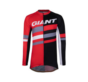 تیشرت دوچرخه سواری جاینت مدل Giant Pursue LS Jersey رنگ قرمز