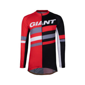 تیشرت دوچرخه سواری جاینت مدل Giant Pursue LS Jersey رنگ قرمز