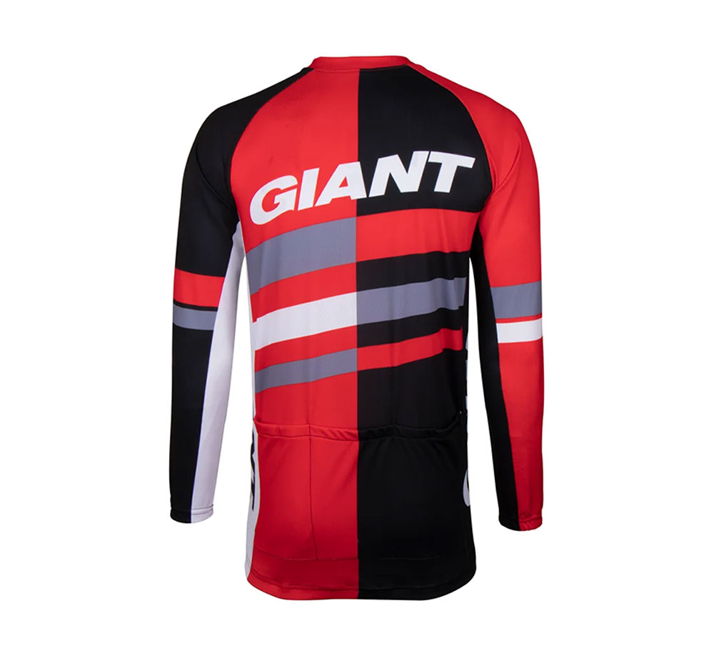 تیشرت دوچرخه سواری جاینت مدل Giant Pursue LS Jersey رنگ قرمز