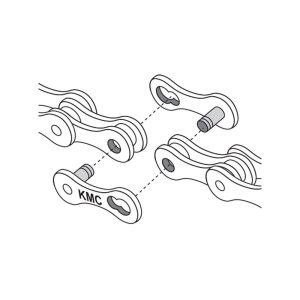 قفل زنجیر دوچرخه 11 سرعته کی ام سی KMC C-555 1 قفل زنجیر دوچرخه 11 سرعته کی ام سی