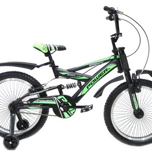 دوچرخه دو کمک پاور سایز 20 مدل Power Recing