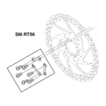 روتور دیسک دوچرخه شیمانو مدل Deore SM-RT56-S 160MM
