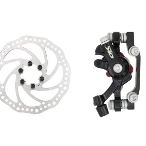 ست کالیپر ترمز جلو و روتور دیسک دوچرخه اوکی OK F180/R160