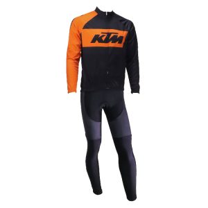 ست پیراهن و شلوار دوچرخه سواری تیمی طرح کی تی ام KTM