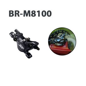 ست جلو و عقب ترمز هیدرولیک دوچرخه شیمانو مدل SHIMANO DEORE XT BL-M8100,BR-M8100 1000-1700MM