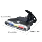 چراغ عقب پلیسی دوچرخه توربو مدل سولار TURBO SOLAR