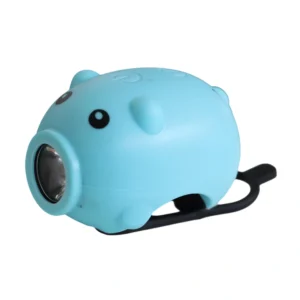 چراغ جلو و زنگ دوچرخه بچگانه مدل خوکی Piggy Lighting