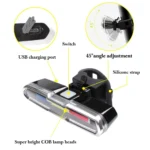 چراغ عقب پلیسی دوچرخه توربو مدل TURBO 0306