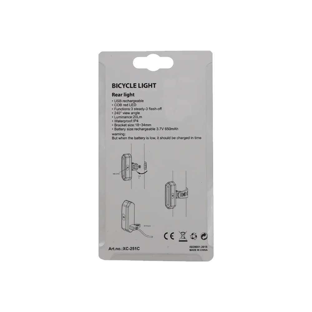 چراغ عقب دوچرخه ژینگ چنگ مدل XINGCHENG XC-251C