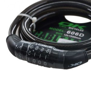 قفل دوچرخه اوکی مدل OK 606D 12x1500MM