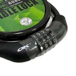 قفل دوچرخه اوکی مدل OK 608D 12x1500MM
