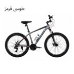 دوچرخه اورلرد سایز 27.5 مدل OVERLORD O106 دیسکی 24 دنده-طوسی قرمز