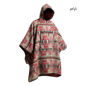 پانچو پتویی کمپینگ با طرح سرخپوستی T