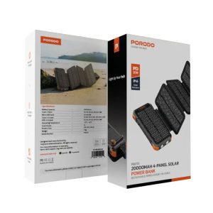 پاور بانک سولار پرودو مدل Porodo PDPBFCH070 20000mAh