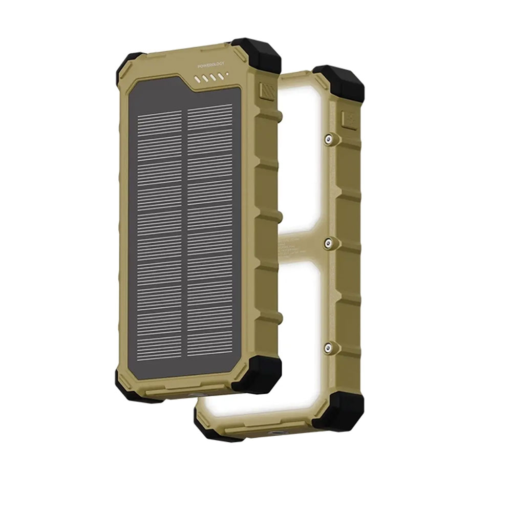 پاور بانک سولار پاورولوژی مدل Powerology ppbha100 10000mAh