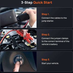 جامپ استارتر خودرو و پاوربانک شیائومی مدل Xiaomi 70Mai Jump Starter 2 PS07 10400mAh