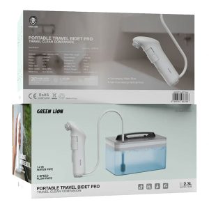 خودشور مسافرتی گرین لاین Green Lion Bidet Pro Wite Tank