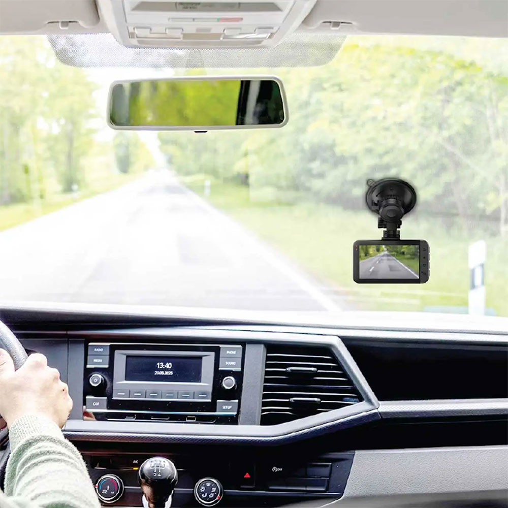 دوربین ثبت وقایع جلو و عقب خودرو گرین لاین Green Lion Dash Cam Pro