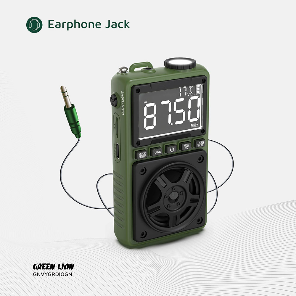 اسپیکر و رادیو گرین لاین Green Lion Voyager Radio Speaker