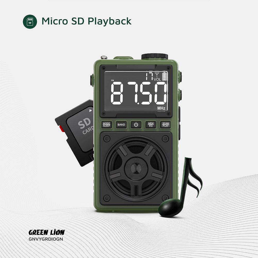 اسپیکر و رادیو گرین لاین Green Lion Voyager Radio Speaker