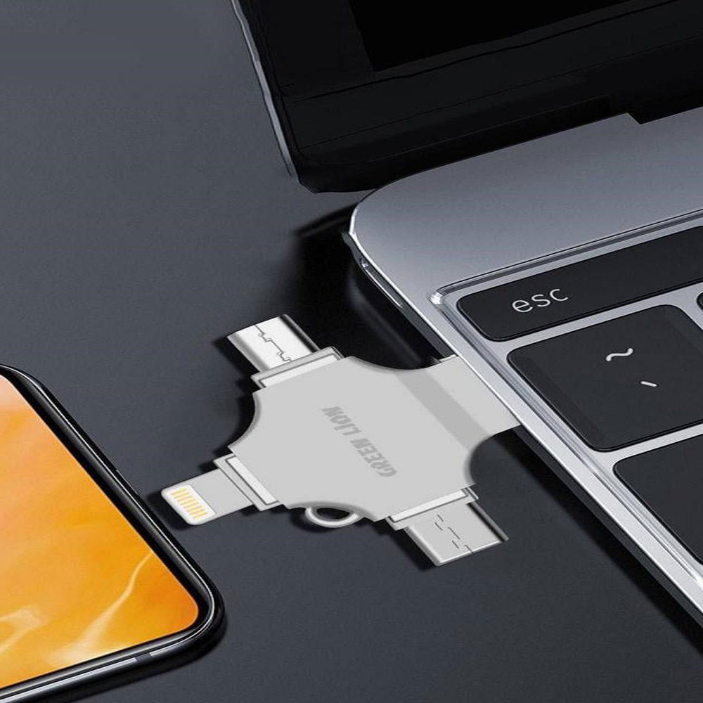 فلش مموری گرین لاین مدل Green Lion 4-in-1 USB Flash Drive 64GB