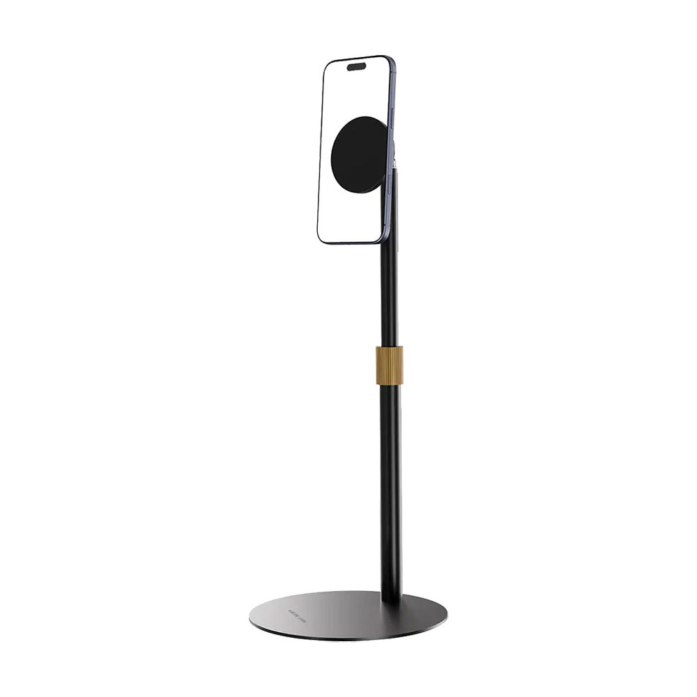 هولدر مگنتی رومیزی موبایل گرین لاین مدل Green Lion Flex Stand GX-87؛ با ۱۰ آهنربای N52، پشتیبانی MagSafe و تنظیم ارتفاع تلسکوپی؛ انتخابی ایمن برای میز کار.