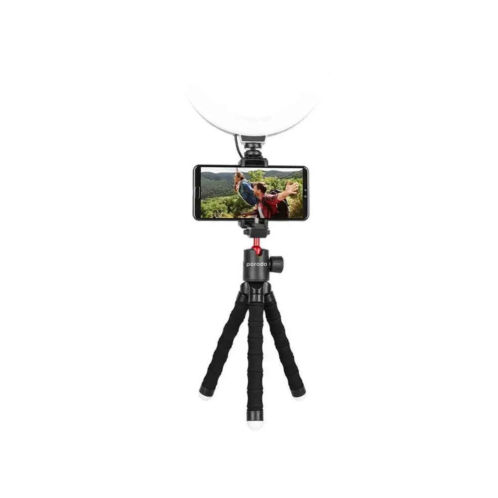 سه پایه دوربین و موبایل پرودو مدل Porodo Flexible Tripod Holder PD-TRPH با پایه های مفصلی