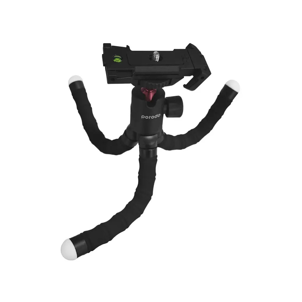 سه پایه دوربین و موبایل پرودو مدل Porodo Flexible Tripod Holder PD-TRPH با پایه های مفصلی