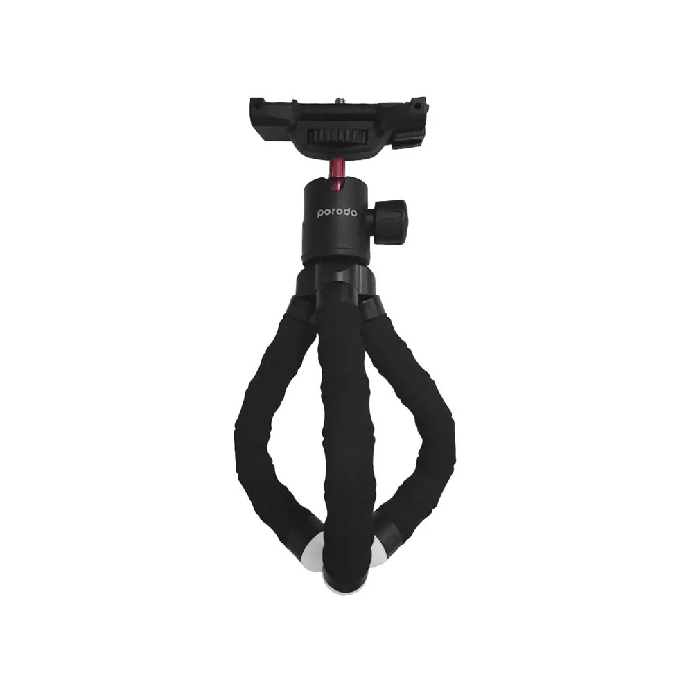 سه پایه دوربین و موبایل پرودو مدل Porodo Flexible Tripod Holder PD-TRPH با پایه های مفصلی