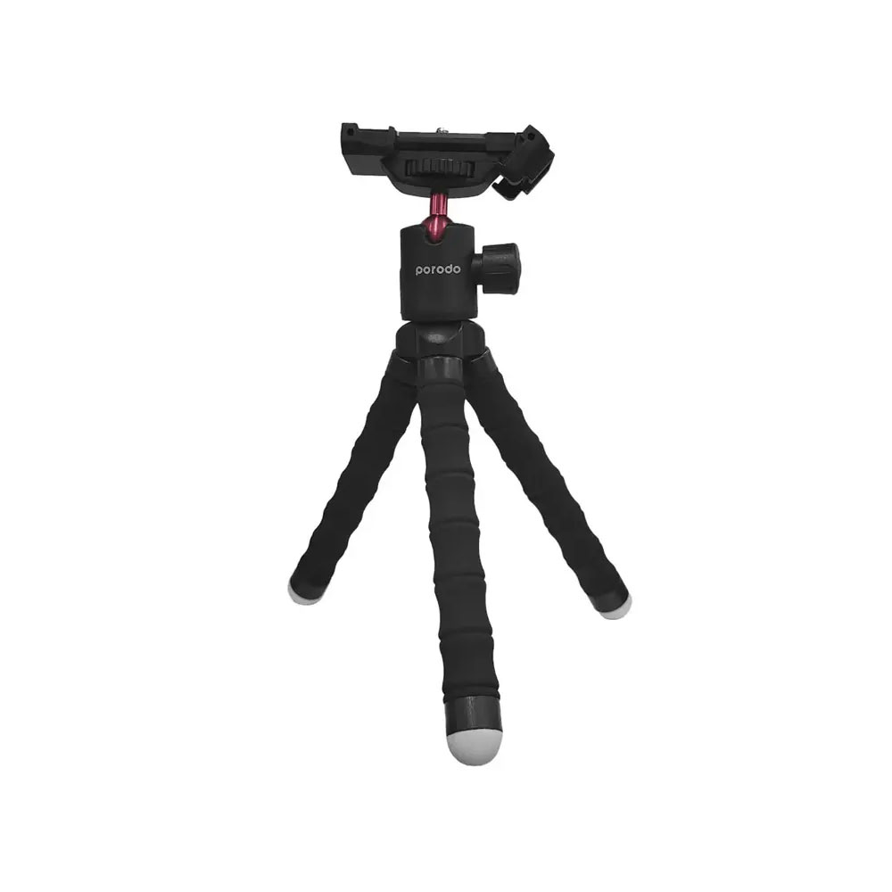 سه پایه دوربین و موبایل پرودو مدل Porodo Flexible Tripod Holder PD-TRPH با پایه های مفصلی
