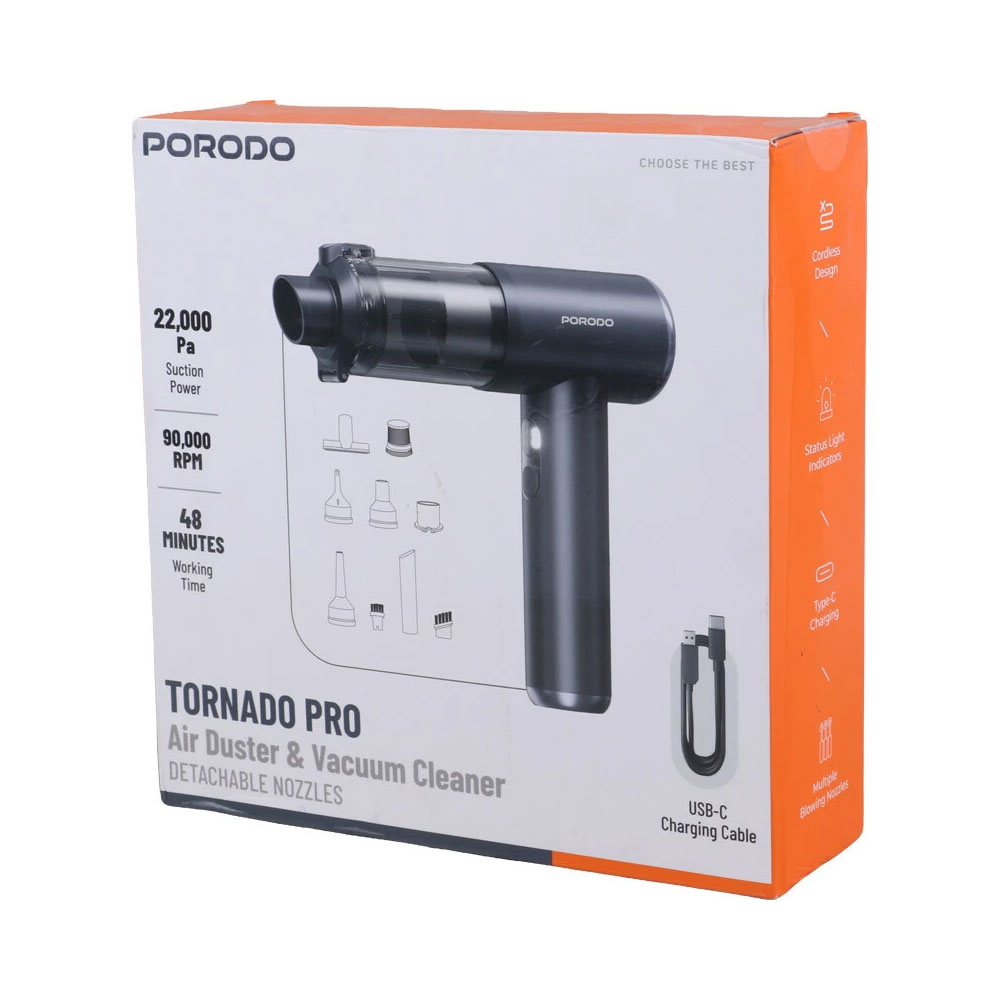 جت فن و جارو شارژی پرودو مدل Porodo Tornado Pro PDM8