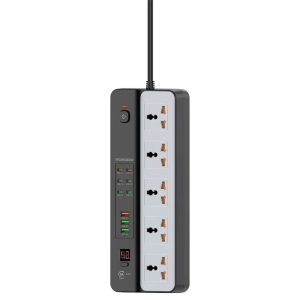 چندراهی و محافظ برق پرودو مدل Porodo Universal power strip 3000w FWC098