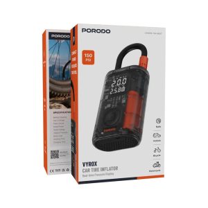 پمپ(کمپرسور) باد شارژی پرودو مدل Porodo Vyrox PDGA05 150PSI