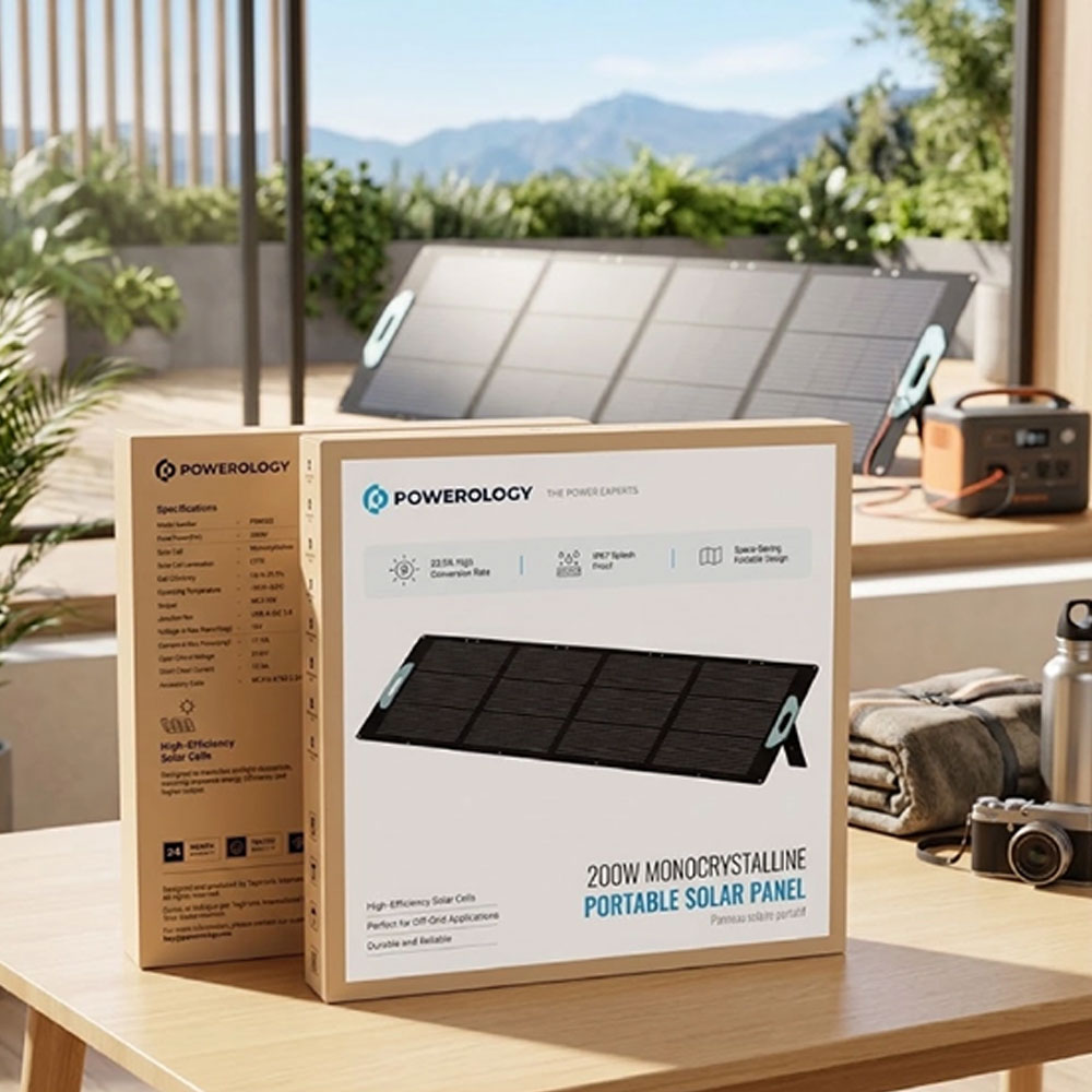 پنل خورشیدی پاورولوژی مدل Powerology Solar Panel PSM022 200W